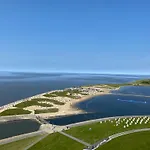 公寓 Lotsenbude Mit Traumhaftem Blick Ueber Nordsee Etage 18 比苏姆
